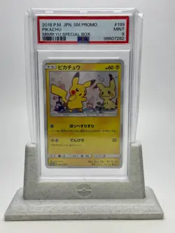 2018 Pokemon SM Promo Pikachu Mimikyu Special Box PSA 9 - Image 2