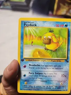 1999 Pokemon 1st Edition Fossil 53/62 Psyduck LP - Image 2
