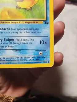 1999 Pokemon 1st Edition Fossil 53/62 Psyduck LP - Image 4