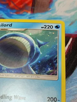 Wailord 40/168 Pokemon TCG Sun & Moon Celestial Storm Rare Non Holo LP - Image 3