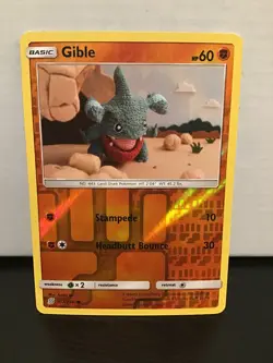 Gible Pokemon Unified Minds 112/236 Common Reverse Holo - Image 1