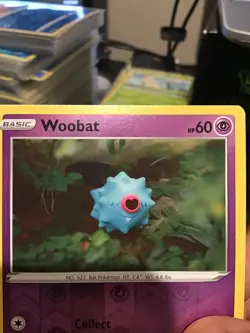 Woobat Reverse Holo 068/203 Pokemon Evolving Skies Common [Crimp Error] - Image 3