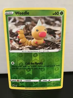 Weedle 2/73 Reverse Holo Pokemon Champion's Path Common - Image 1