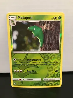 Metapod 2/149 Pokemon Sun & Moon Uncommon Reverse Holo - Image 1