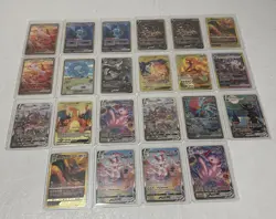 Set Of 22 Gold Metal Pokemon Card Collectible Gift/Display - Image 1
