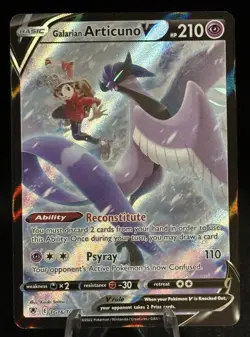 Galarian Articuno V TG16/TG30 Pokemon Astral Radiance Trainer Gallery Holo NM - Image 1