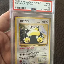 Snorlax Jungle Japanese Pokemon PSA 10 Holo Rare #143 Gem Mint - Image 2