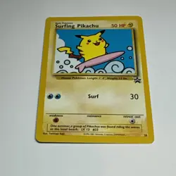 Pokemon TCG Surfing Pikachu WOTC Black Star Promo - Image 1