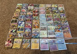 HUGE POKEMON HOLO REVERSE HOLO LOT OF 79 Prismatic Evolutions EX GX VMAX RARES - Image 1