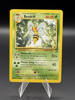 Beedrill Base Set 2 #021 (2000) Rare LP Pokemon - Image 1