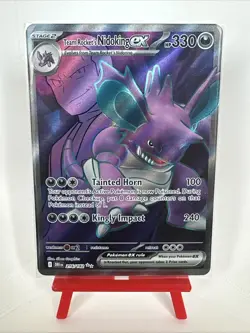 Pokemon TCG Team Rockets Nidoking EX 216/182 Destined Rivals Full Art NM - Image 1