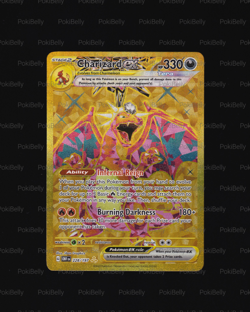 Charizard ex #228/197 - Gold Hyper Rare - Obsidian Flames (OBF) - Pokemon 2023 - Image 1