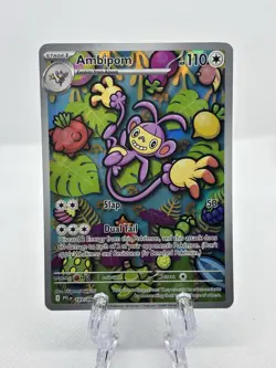 Pokemon TCG: Ambipom 107/094 Me02: Phantasmal Flames Holo IR NM - Image 1