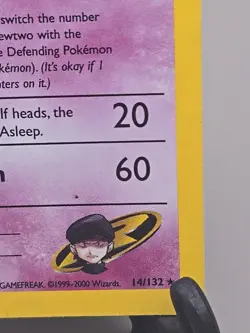 2000 Pokemon Gym Challenge #14 Rocket's Mewtwo Holo - Image 4