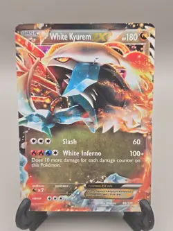 White Kyurem EX 96/135 Ultra Rare Black & White Plasma Storm Pokemon - Image 1
