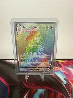 2021 Pokemon Alcremie Vmax Full Art Rainbow Holo Shining Fates #073/072 - Image 1