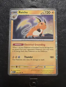 Pokemon TCG Raichu Cosmos Holo Holofoil Rare 026/165 Promo 151 NM - Image 1