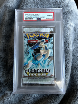 Platinum Arceus Booster Pack PSA 8 Pokemon Sealed Graded Arceus Water Art POP 9! - Image 1