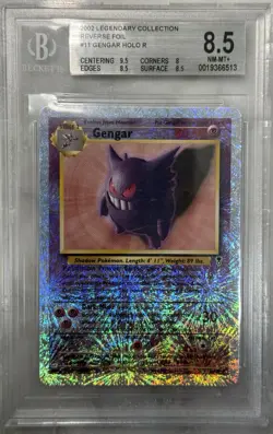 Pokemon 2002 Gengar #11 Legendary Collection Reverse Holo BGS 8.5 w/Subs - Image 1