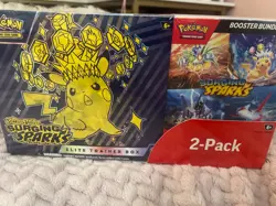 Pokemon TCG Scarlet Violet Surging Sparks Elite Trainer Box Booster Bundle - Image 1