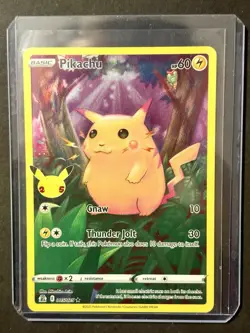 Pikachu 005/025 2021 Pokemon 25th Anniversary Celebrations Full Art Holographic - Image 1