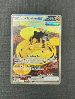 Iron Boulder ex 207/162 SIR Pokemon TCG Temporal Forces NM - Image 1
