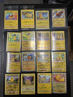 16 Pikachu Lot Pokemon TCG Reverse Holo, Promo, Baby Shiny, Holo, Sealed MINT! - Image 1