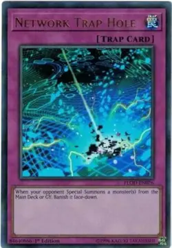 Network Trap Hole - FLOD-EN076 - Ultra Rare - 1st Edition - Lightly Played - Image 1
