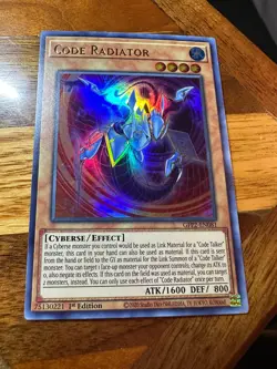 Code Radiator GFP2-EN081 1st Edition Ultra Rare LP + BONUS - Image 1