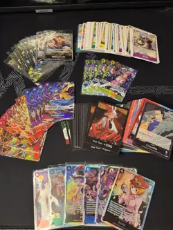 One Piece 100 Cards Holo Rares Foil SR Lot Mixed Cards Near Mint ENGLISH OP - Image 1