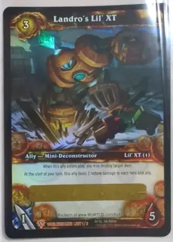 Landro’s Lil’ XT Loot Card - World of Warcraft - Companion Pet Unscratched - Image 1