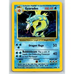 Gyarados 6/102 Base Set Holo Rare Pokemon Card - Image 1