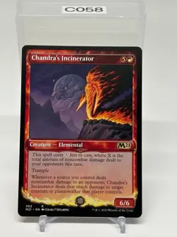 MTG Chandra's Incinerator NM Showcase Core Set 2021 M21 Magic Gathering card - Image 1