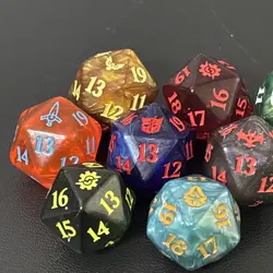 Mixed Lot Of MTG 20-SIDED Oversized LIFE COUNTER DICE 8 Total - Image 3