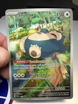 Pokemon Snorlax 051 SV: Scarlet & Violet Promo Cards Illustration Rare NM/M - Image 1