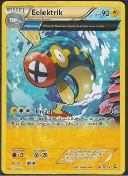 Eelektrik 64/160 - Primal Clash - Rare - Pokemon Card TCG - LP - Image 1