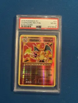 Pokemon TCG Charizard 11/108 Rare Reverse Holo XY Evolutions PSA 4 - Image 1