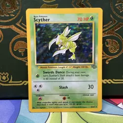 Pokemon 1999 Scyther 10/64 Jungle Holo NM - Image 1