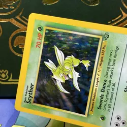 Pokemon 1999 Scyther 10/64 Jungle Holo NM - Image 3