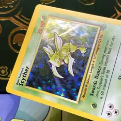 Pokemon 1999 Scyther 10/64 Jungle Holo NM - Image 4