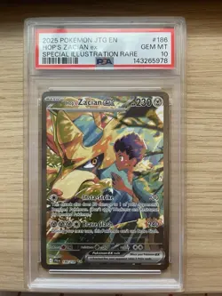 2025 POKEMON JTG EN-JOURNEY TOGETHER #186 HOP'S ZACIAN EX PSA 10 - Image 1