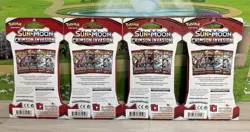 4x Pokemon Sun and Moon Crimson Invasion Booster Pack Full Art Set Sleeved - NEW 820650802492 - Image 2