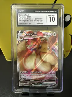 EEVEE VMAX SWSH087 POKEMON SHINING FATES BLACK STAR PROMO CGC 10 GEM MINT - Image 1
