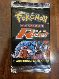 Pokemon Team Rocket Vintage Booster Pack Unlimited Gyarados Art! Brand New! 💫 - Image 1