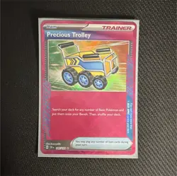 Pokemon Precious Trolley ACE SPEC Rare Holo 185/191 SV08 Surging Sparks Trainer - Image 1
