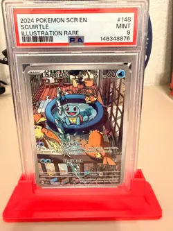 2024 POKEMON STELLAR CROWN #148/142 SQUIRTLE ILLUSTRATION RARE PSA 9 MINT - Image 1