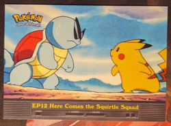 Here Comes The Squirtle Squad EP12 Topps Pokemon Series 2 Lightly Played - Image 1