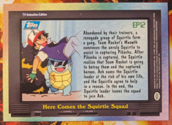 Here Comes The Squirtle Squad EP12 Topps Pokemon Series 2 Lightly Played - Image 2