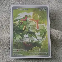 Pokemon Caterpie 172/165 Sv Scarlet & Violet 151 Holo Illustration Rare 50 HP - Image 1