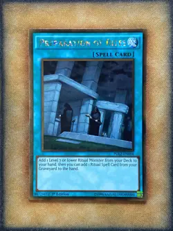 Yugioh Preparation of Rites PGL2-EN054 Gold Rare 1st Ed NM - Image 1